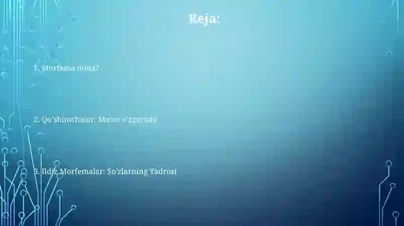 Soʻz tarkibi. Yetakchi va koʻmakchi morfemalar 2
