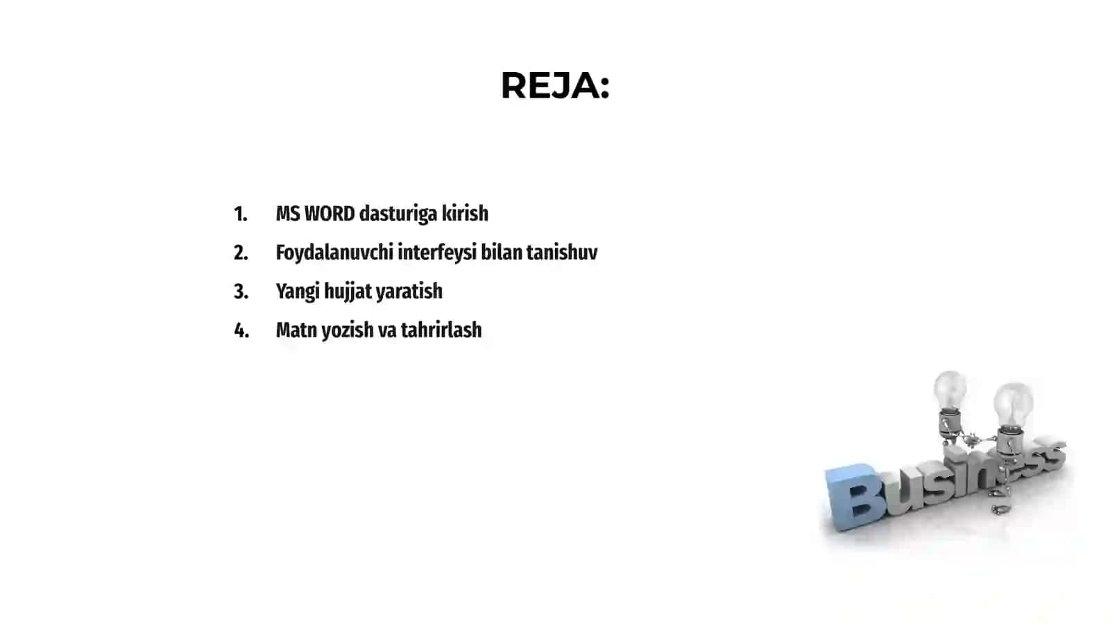 MS WORD dasturi 2
