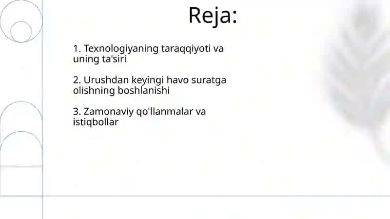 Aerofotosuratni grafik transformatsiyalash 2