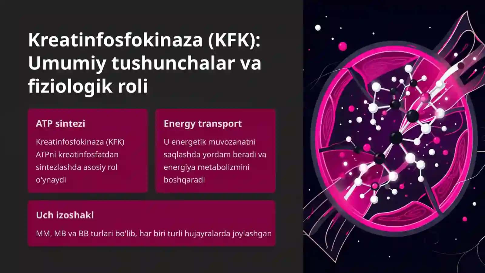 Kreatinfosfokinazaning izoshakllari va ularni aniqlashning klinik ahamiyati 2