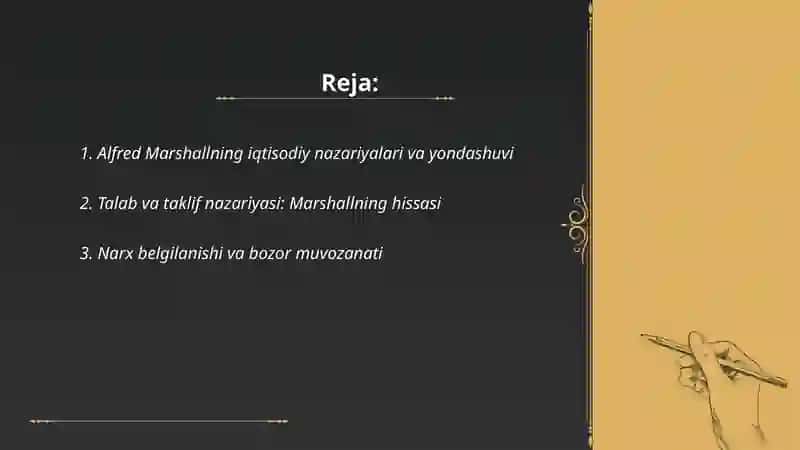 Alfred Marshall iqtisodiy g'oyalari 2