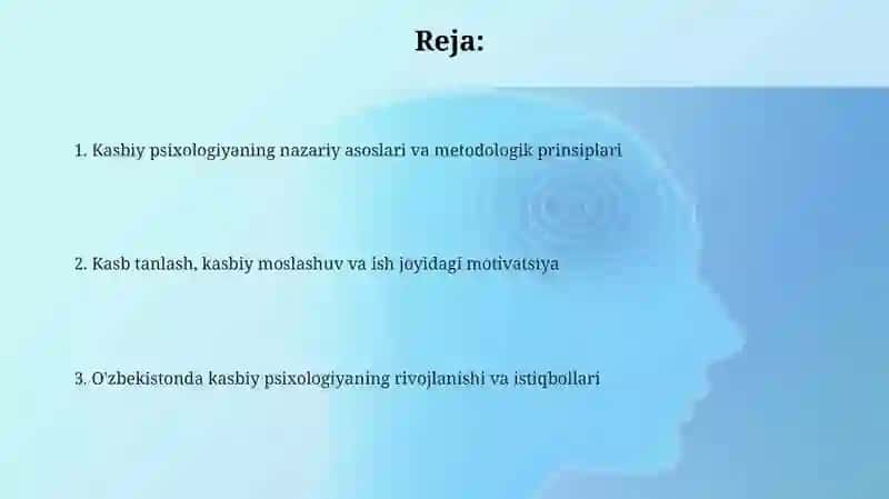 Psixologik professiografiyasi.Mehnat psixologiyasi 2
