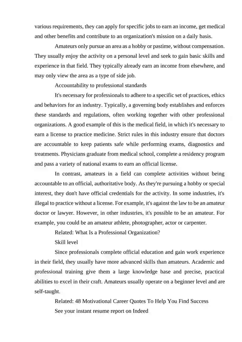What is a professional? 2