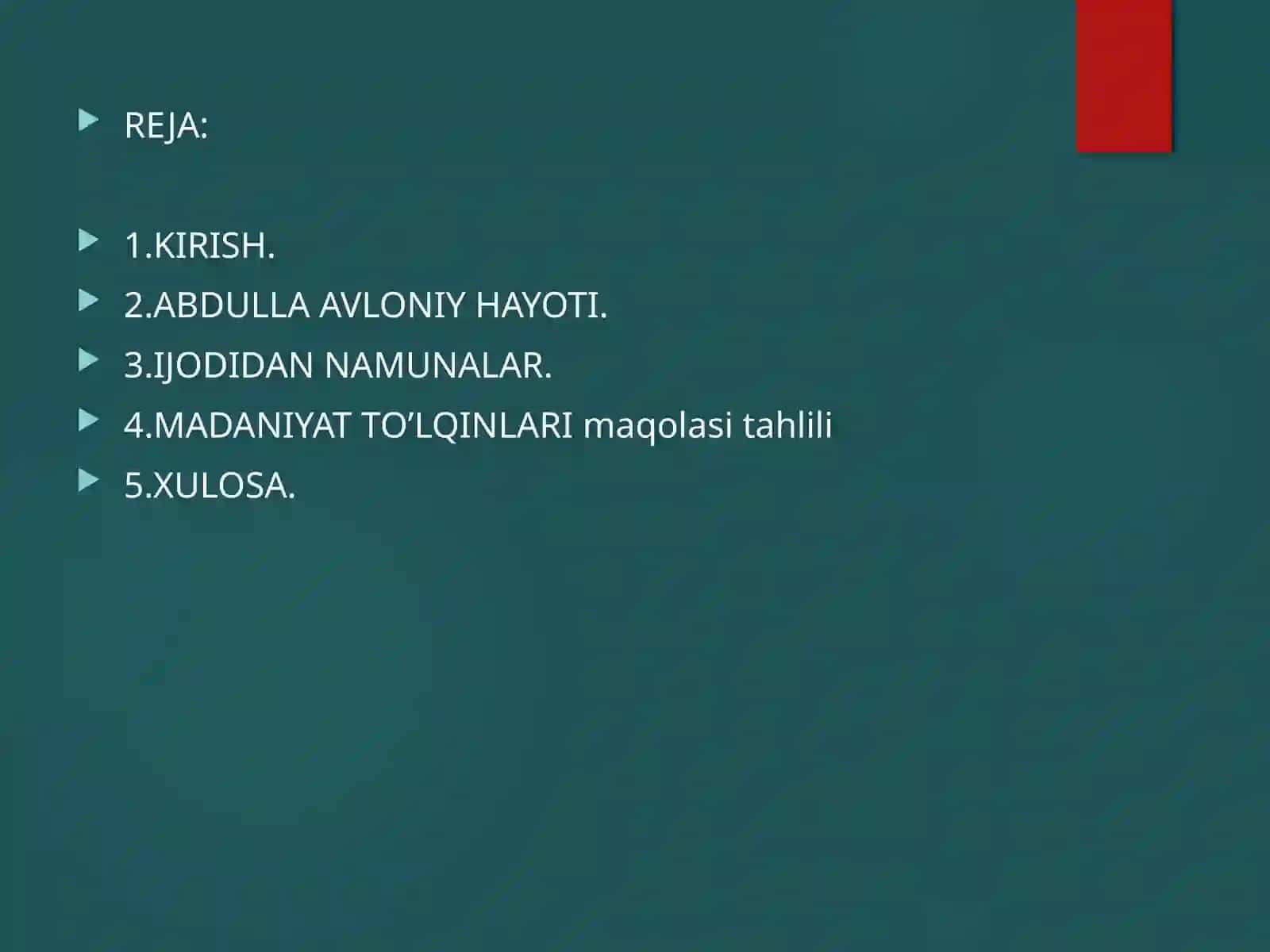 Madaniyat to'qinlari maqolasining tahlili 2