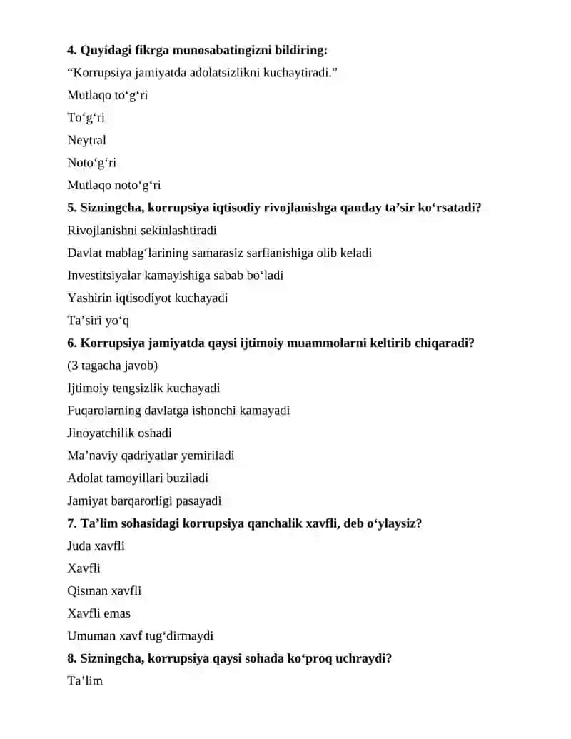 Korupsiyaning jamiyatga ta’siri va zarari 2