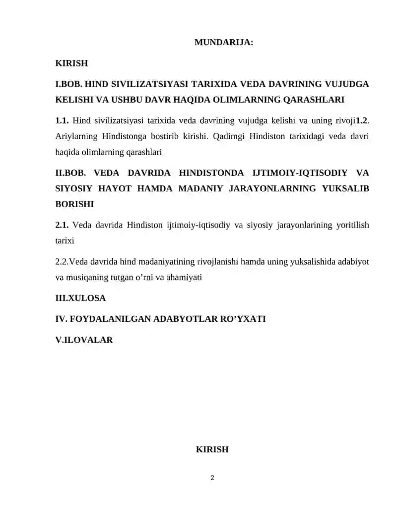 Veda Davrida Hindistonda Ijtimoiy-Iqtisodiy va Siyosiy Hayot 2