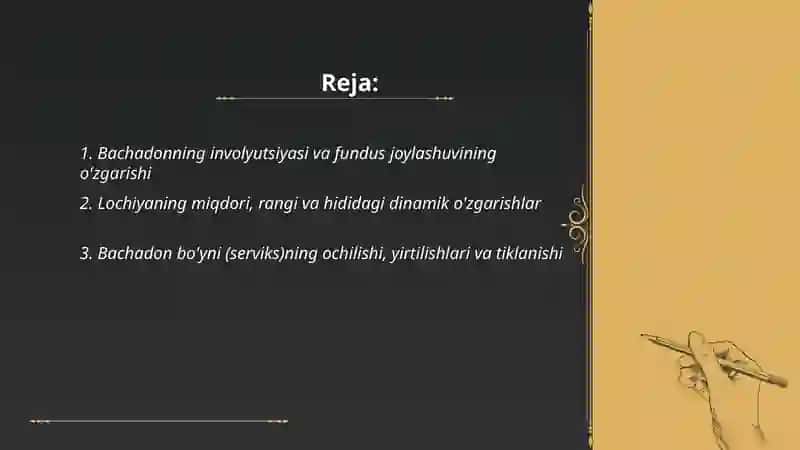 Chilla davridagi jinsiy aʼzolardagi oʻzgarishlar 2
