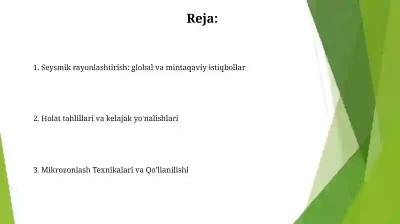 Seysmik rayonlashtirish va mikrorayonlashtirish 2