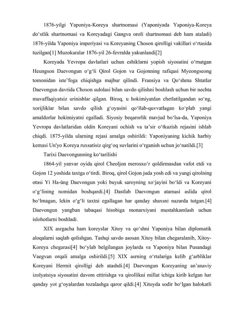 KOREYANING YAPONIYA MUSTAMLAKASIGA AYLANISHI 2