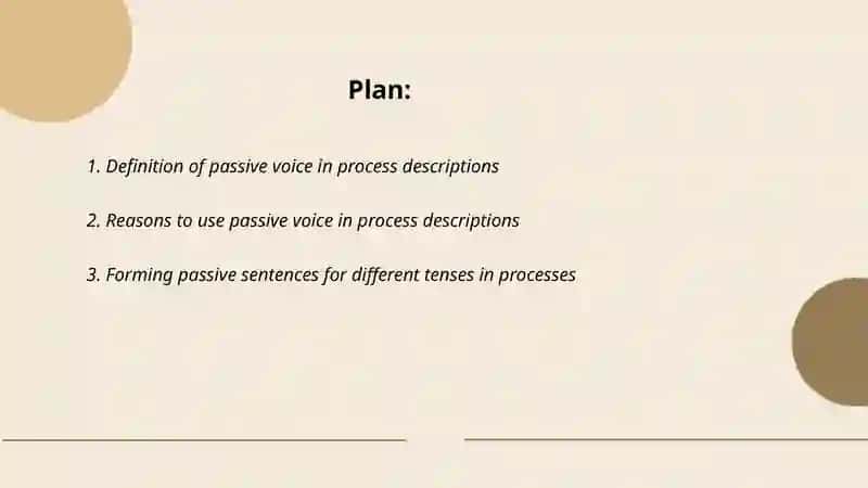 Passive voice in process description 2