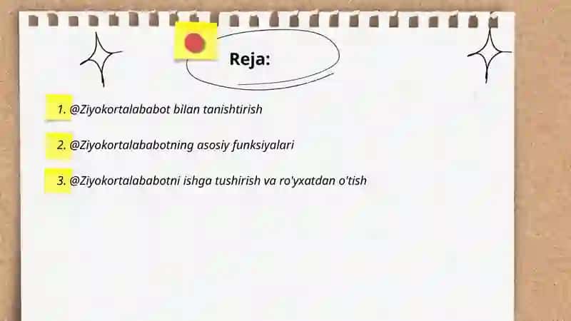 @Ziyokortalababot 2