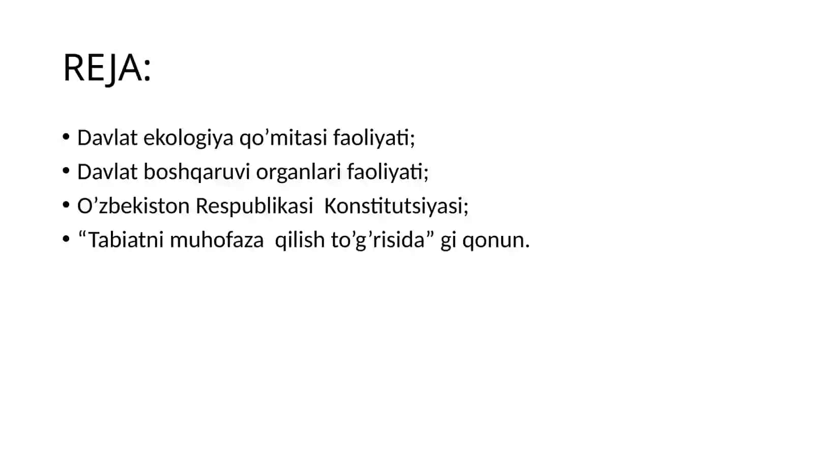 MUSTAQILLIK YILLARIDA O’ZBEKISTONDA YER-SUV ISLOHOTI 2