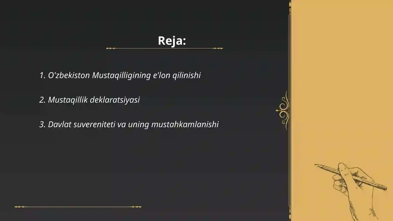 O'zbekiston Mustaqilligining tarixiy ahamiyati 2