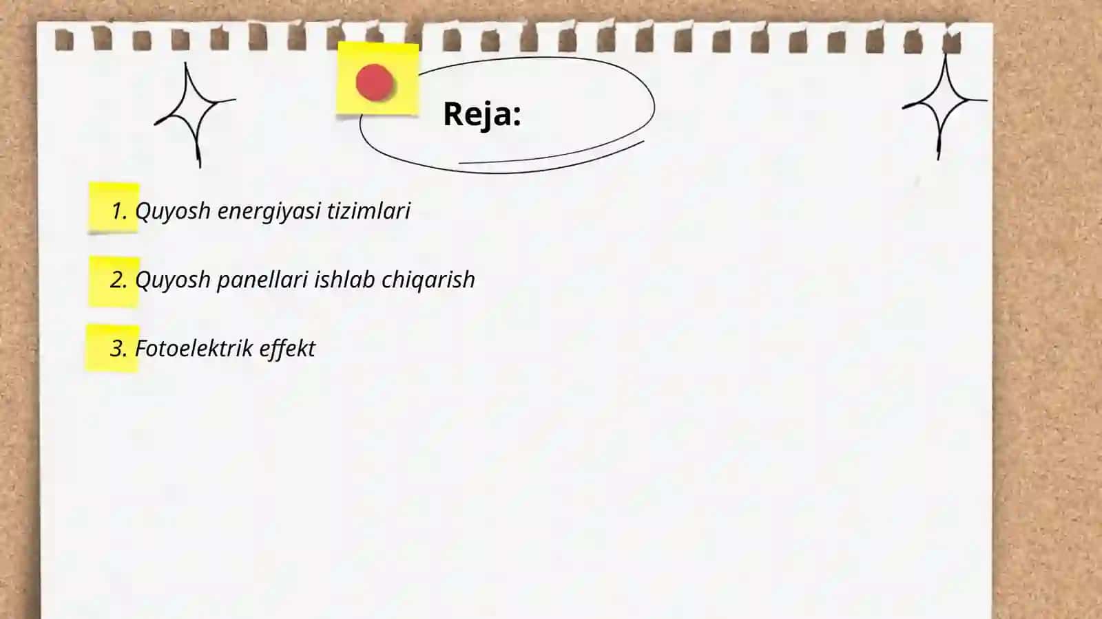 Quyosh energiyasi tizimlari 2