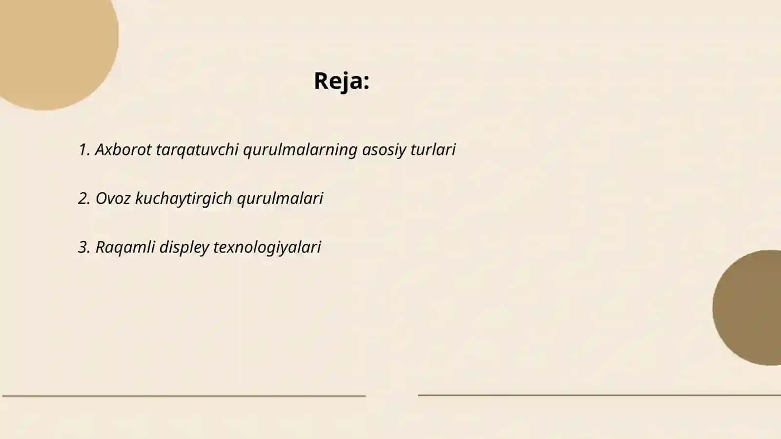 Axborot tarqatuvchi qurulmalarning imkoniyatlari 2