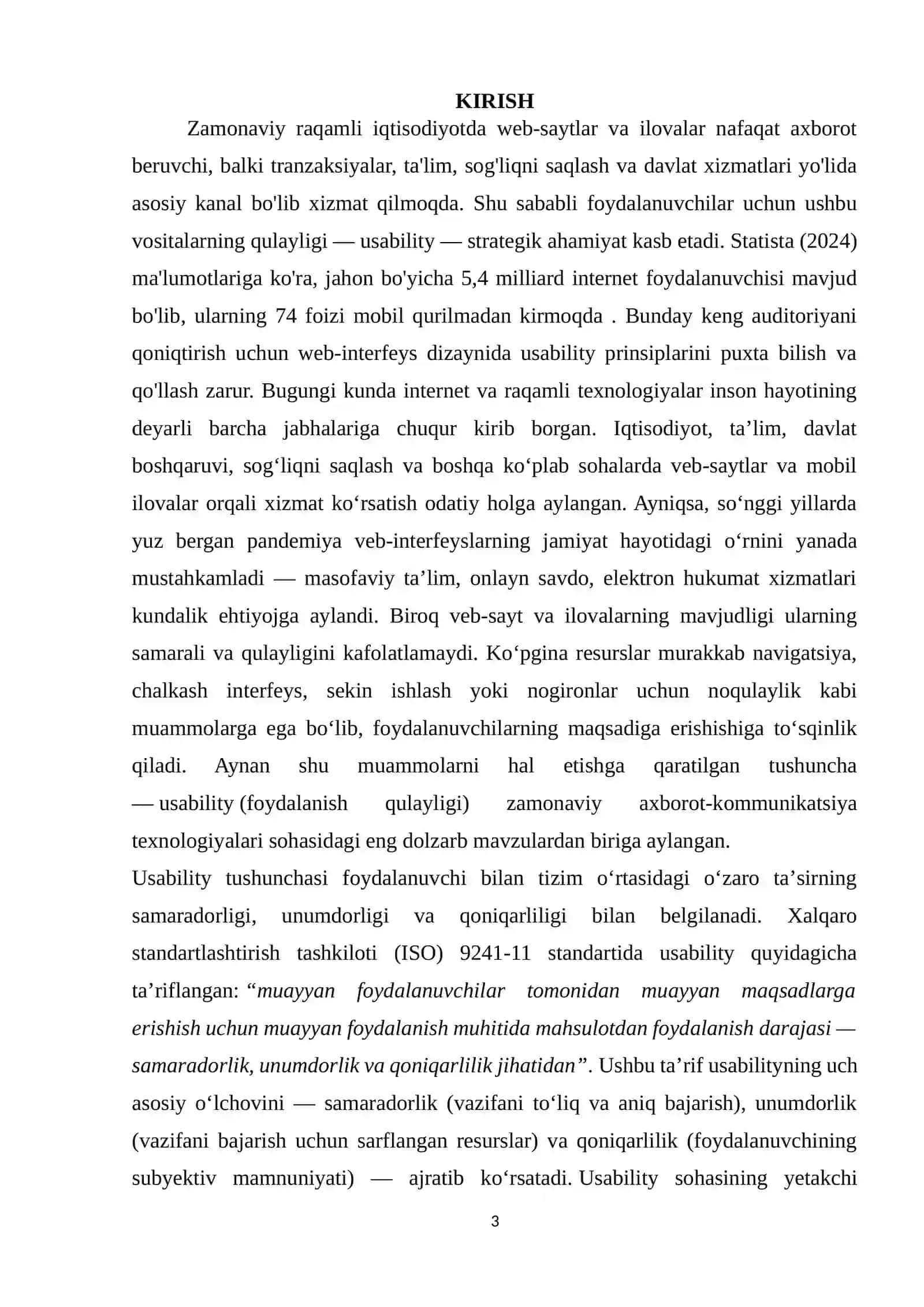 Web interfeysda usability 2