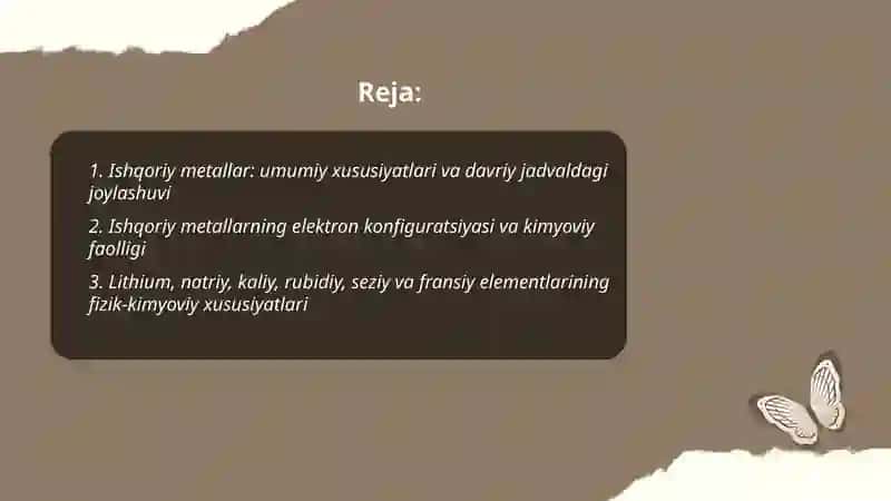 Ishqoriy metallar va ularning birikmalari 2