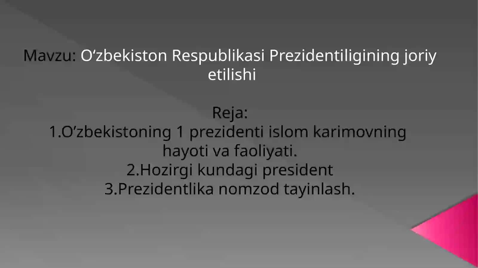Oʻzbekiston Respublikasi Prezidenti 2