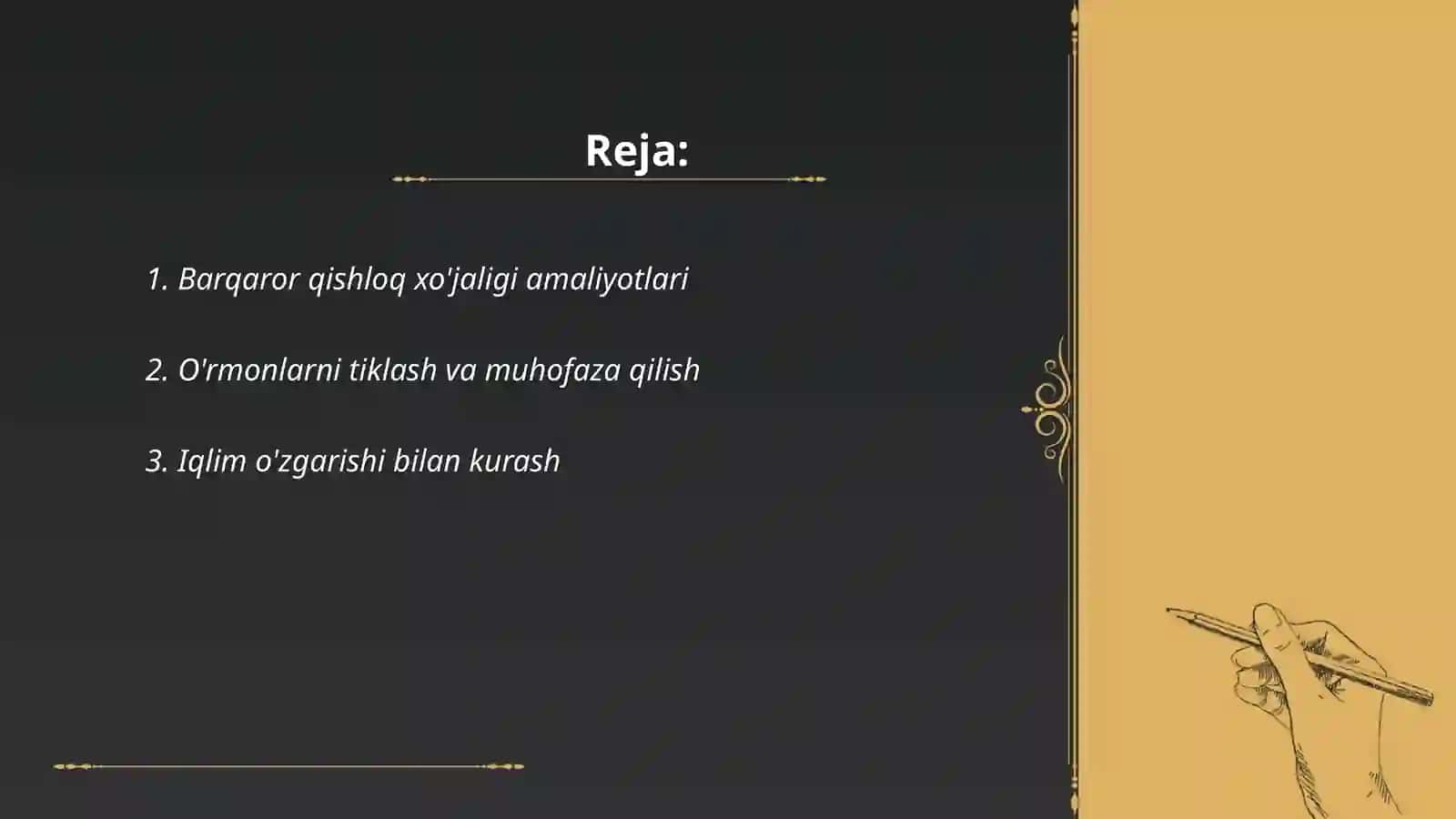 Barqaror Qishloq Xo'jaligi Amaliyotlari 2