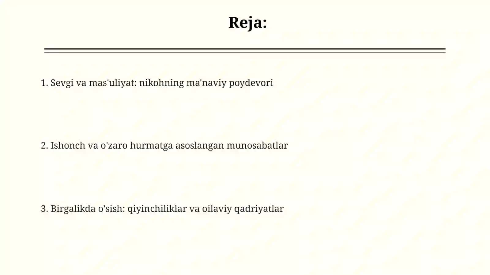Sevgi- nikoh munosabatlarining asosi sifatida 2