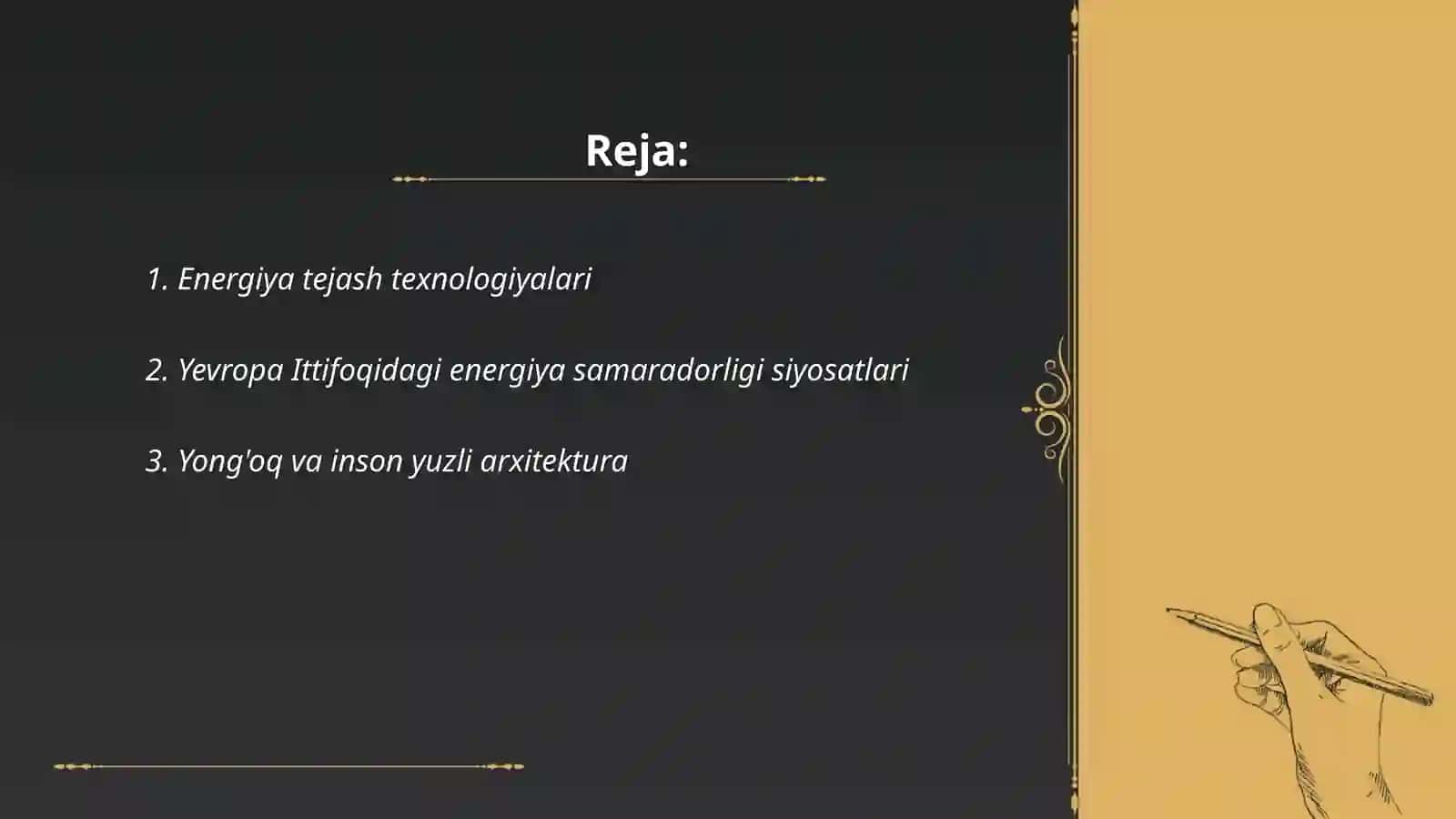 Yevropa va boshqa mamlakatlardagi energiya tejash tajribalari 2