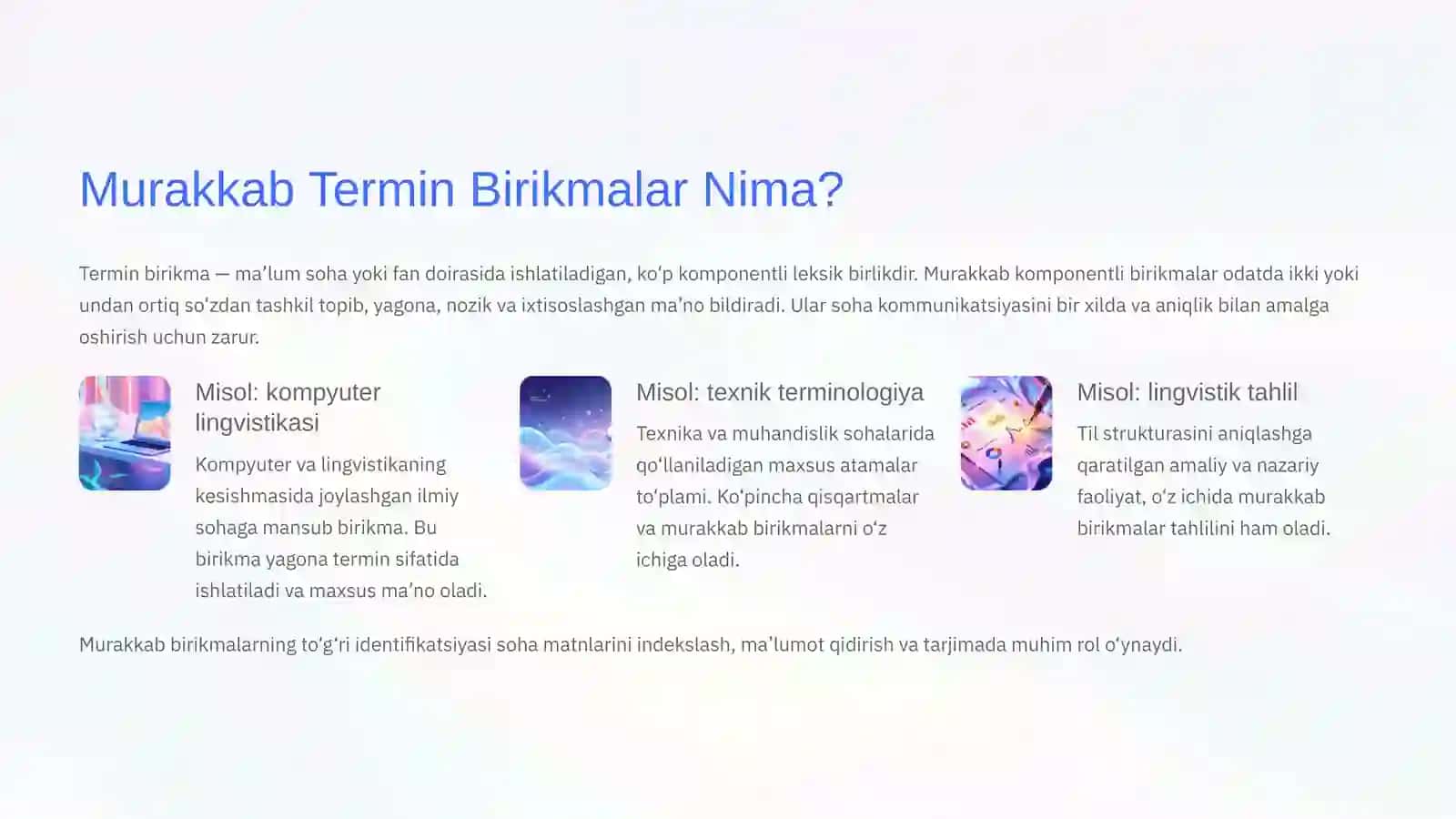 Murakkab Komponentli Termin Birikmalar Tuzilishi va Tilshunoslik Asoslari 2