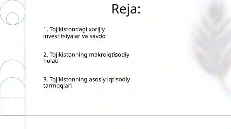 Tojikiston respublikasi iqtisodi 2