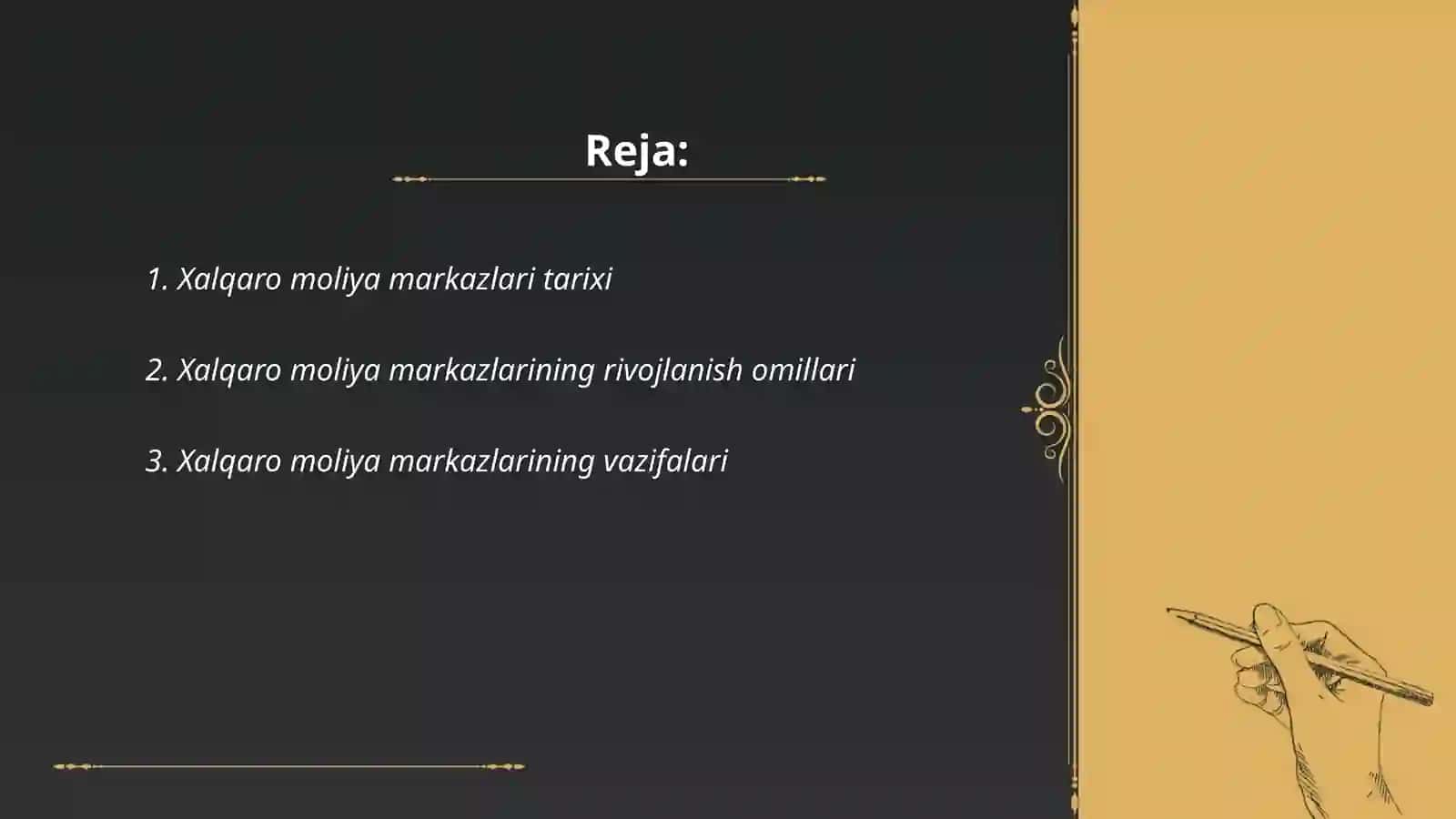Xalqaro moliya markazlari va ularning faoliyat yo’nalishlari 2
