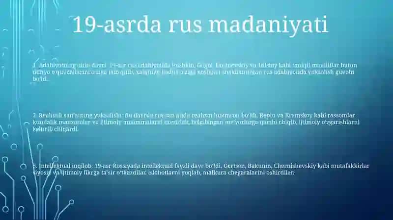 19 Asrda Rossiyaning Ijtimoiy Rivojlanishi 2