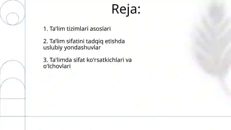 TaʼLim Tizimlari Va TaʼLim Sifatini Tadqiq Qilishning Metodologik Asoslari 2