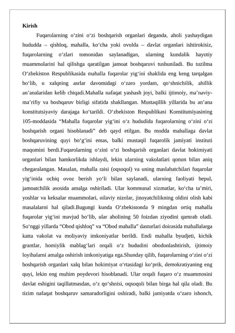 Fuqarolarning o‘zini o‘zi boshqarish organlari 2