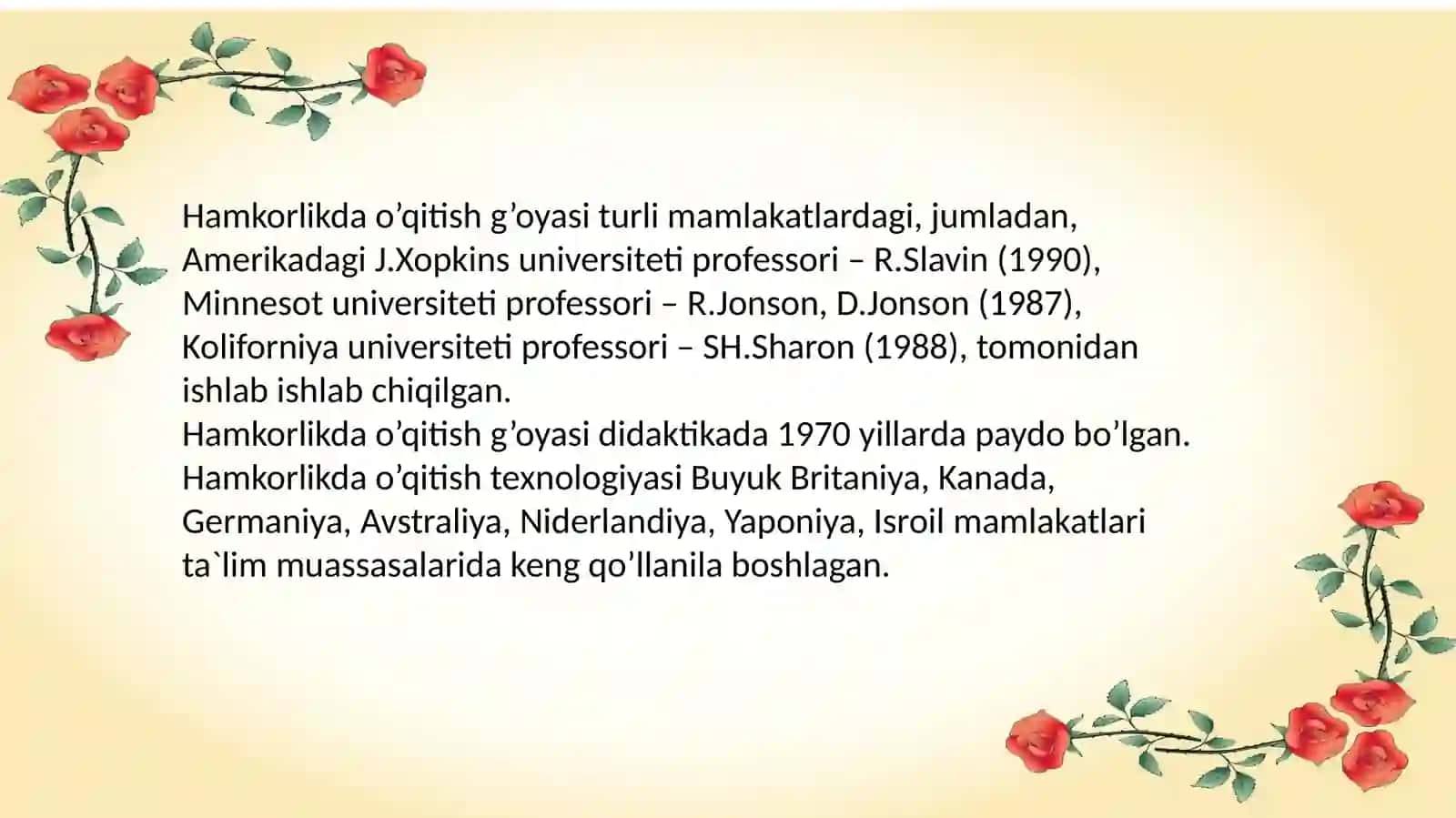 Hamkorlik pedagogikasining konseptual g’oyalari 2