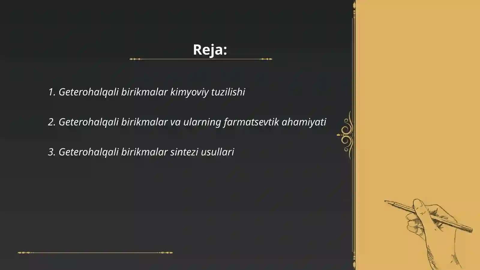 Geterohalqali birikmalar asosida ishlab chiqariladigan zamonaviy dori vositalari 2