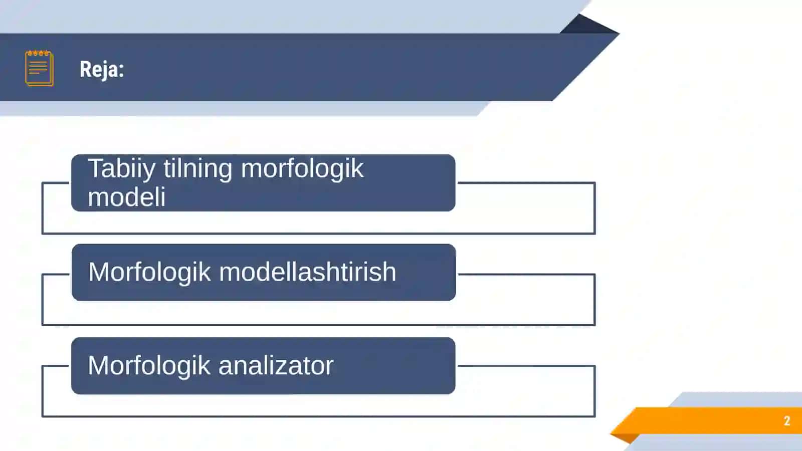 Mashina tarjimasi morfoanalizatori uchun o‘zbek tilining morfologik modelini shakllantirish 2