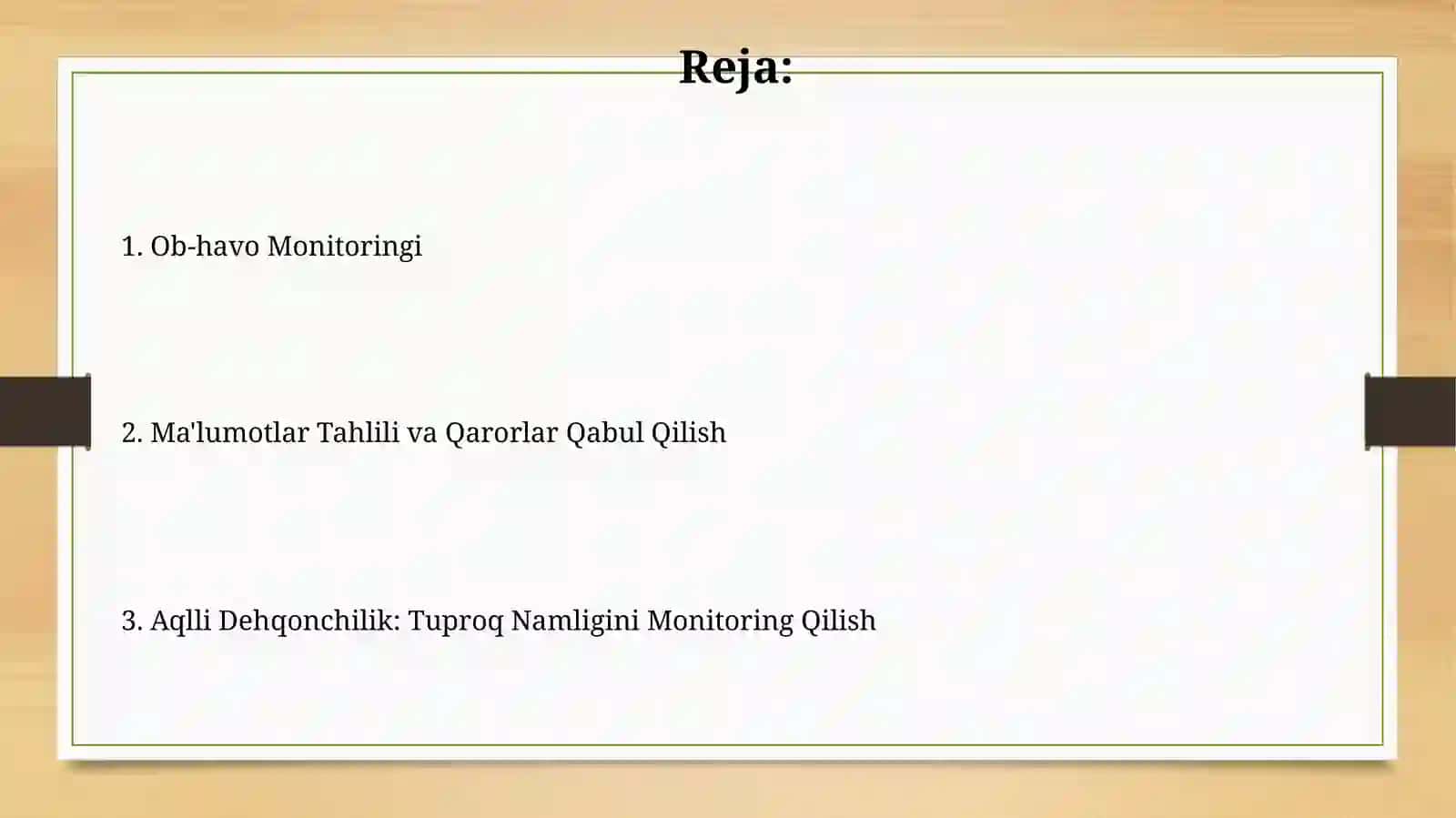 Aqlli dehqonchilik: tuproq namligini kuzatish, ob-havoni monitoringqilish 2