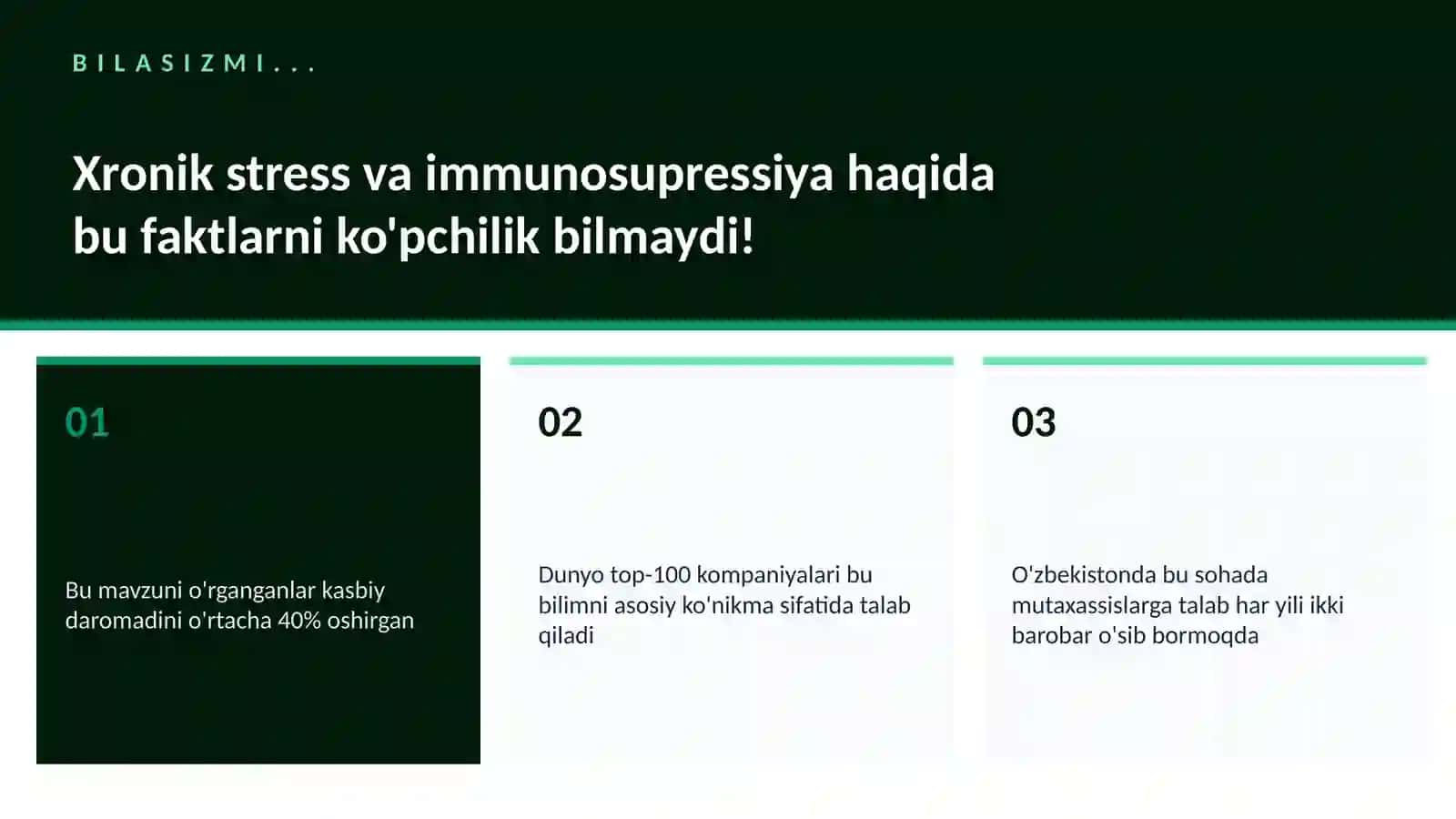 Xronik stress va immunosupressiya 2