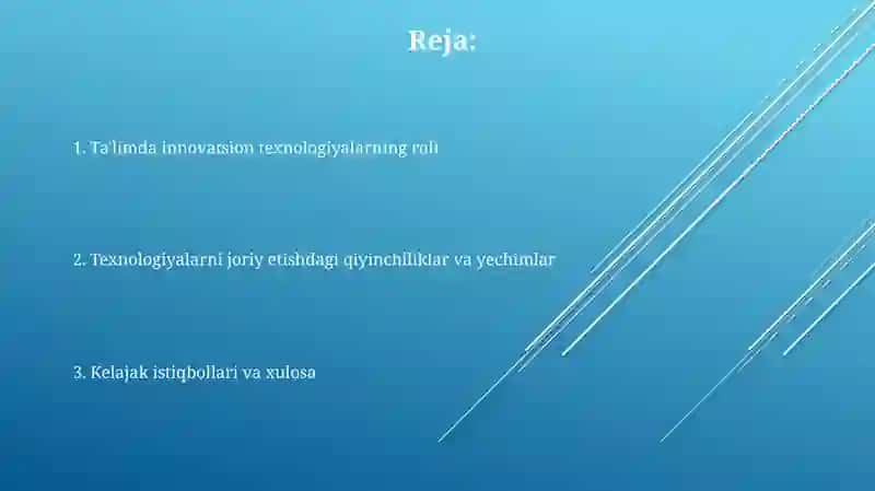 Unnovatsion texnologiyalar ta‘lim sifatini oshirish manbai sfatida 2