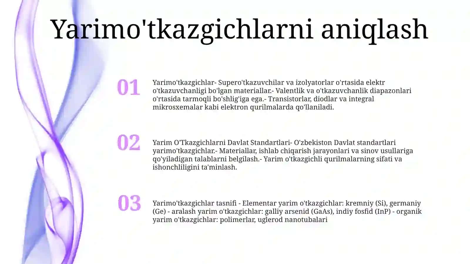 Yarim O'Tkazgichlarni Davlat Standartlari 2