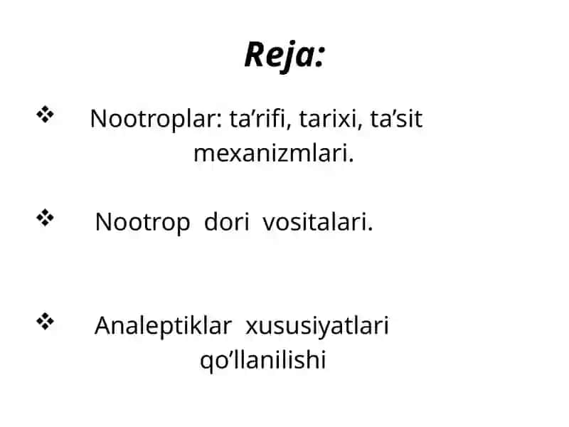 Nootroplar, Analeptiklar 2