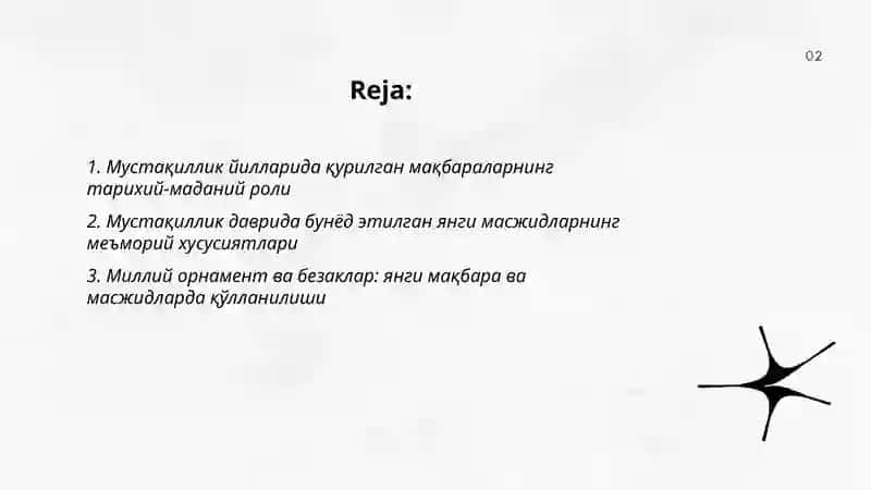 Мустақиллик йилларида қурилган мақбара ва масжидлар 2