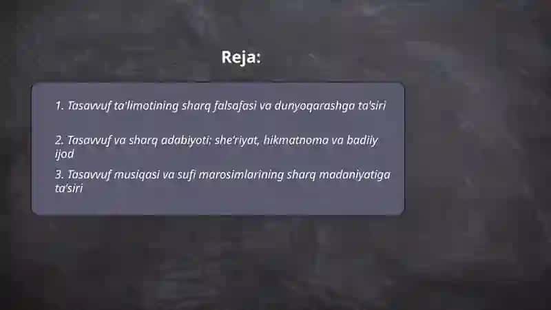 Tasavvuf talimotiga sharq madaniyatiga tasiri 2