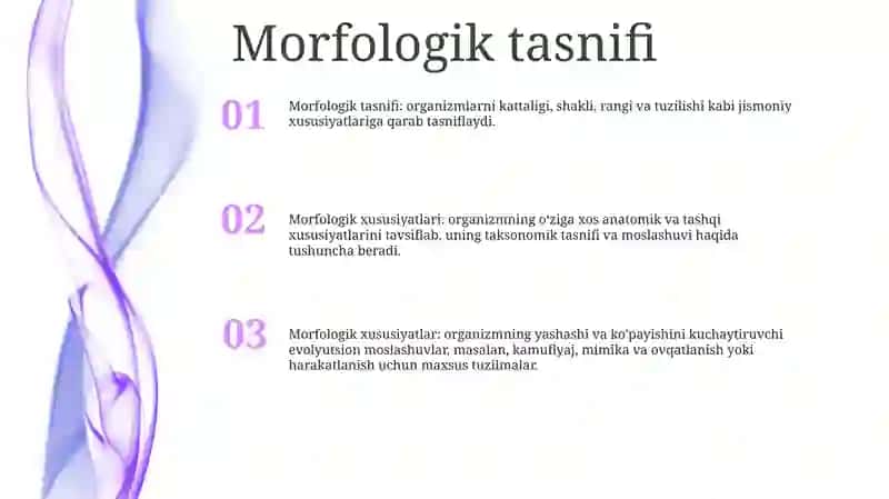Morfologik Xususiyatlari 2