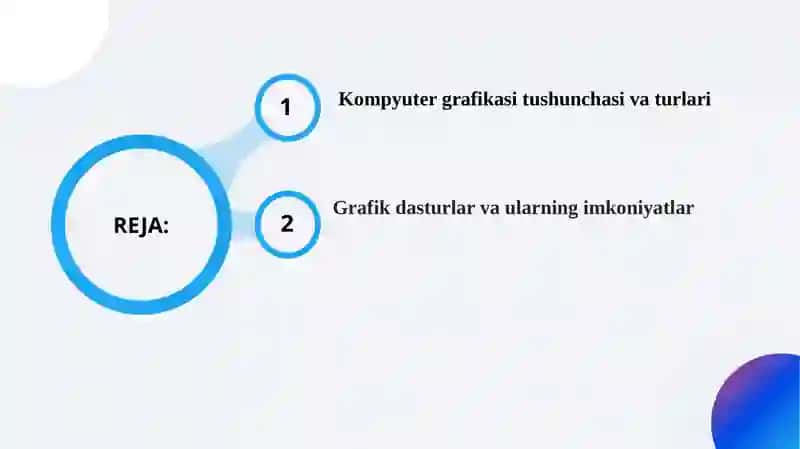 Kompyuter grafikasi. Grafik dasturlar bilan ishlash 2