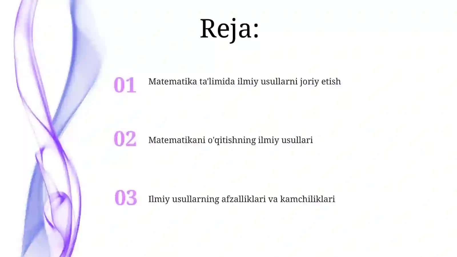 Matematikani o'qitishning ilmiy usullari 2