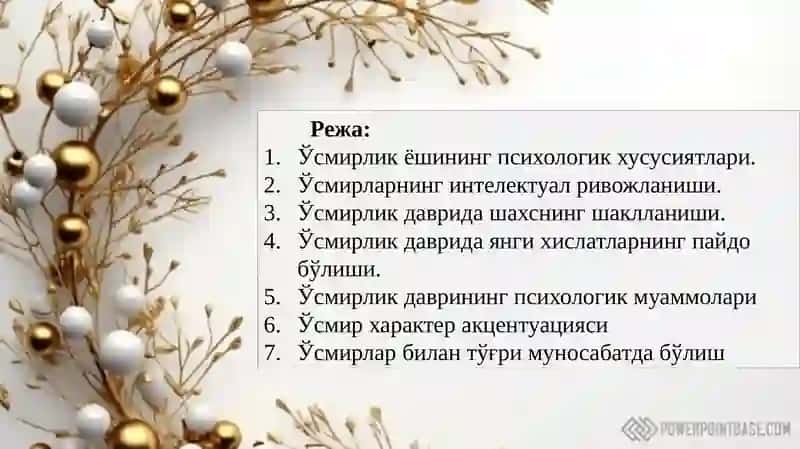 Ўсмирлик даврида психик ривожланиш 2