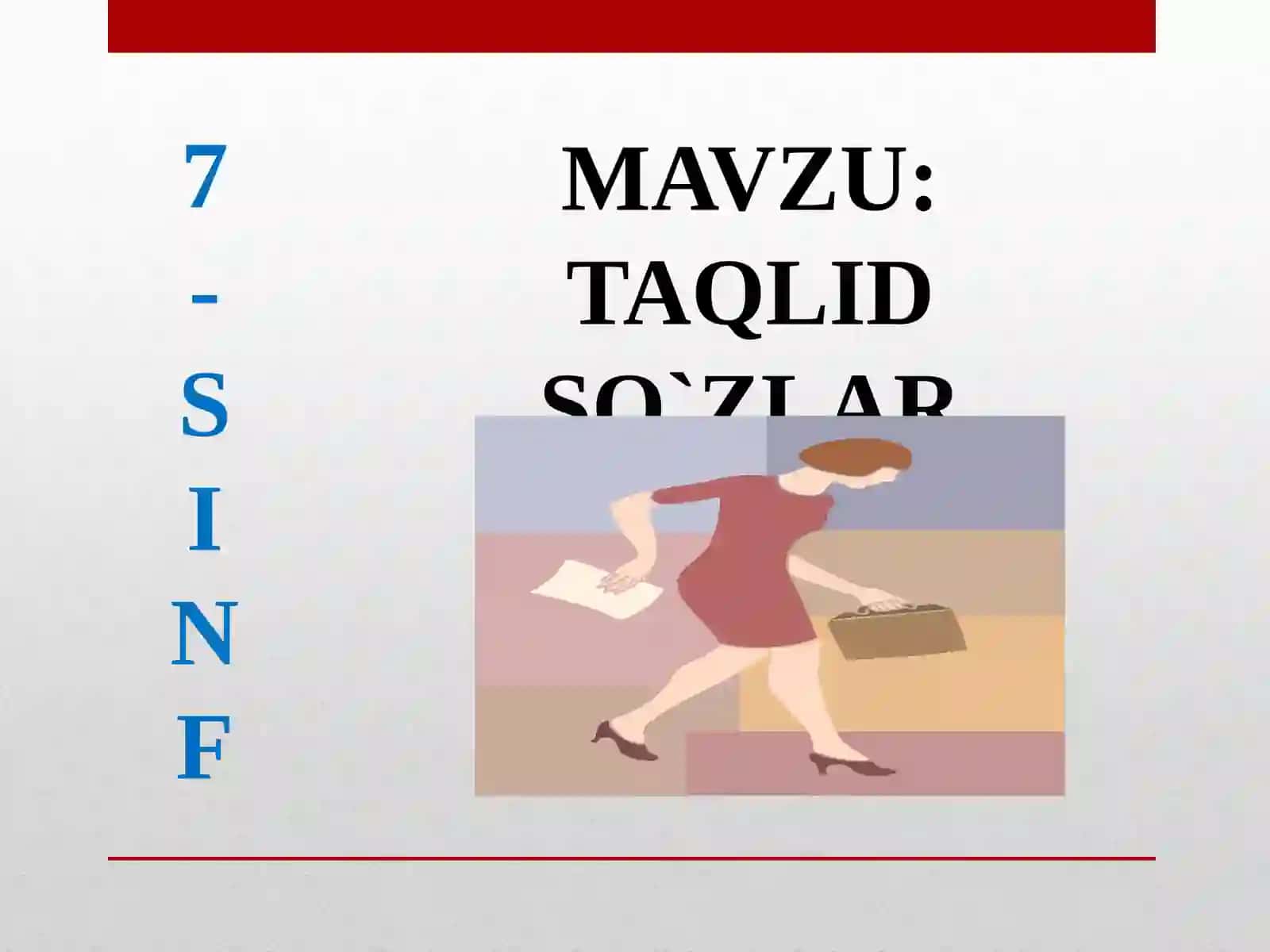 Taqlid so`zlar 2