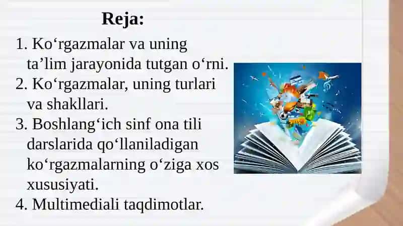 Ko‘rgazmalar va ularning ta'lim jarayonidagi tutgan o‘rni 2