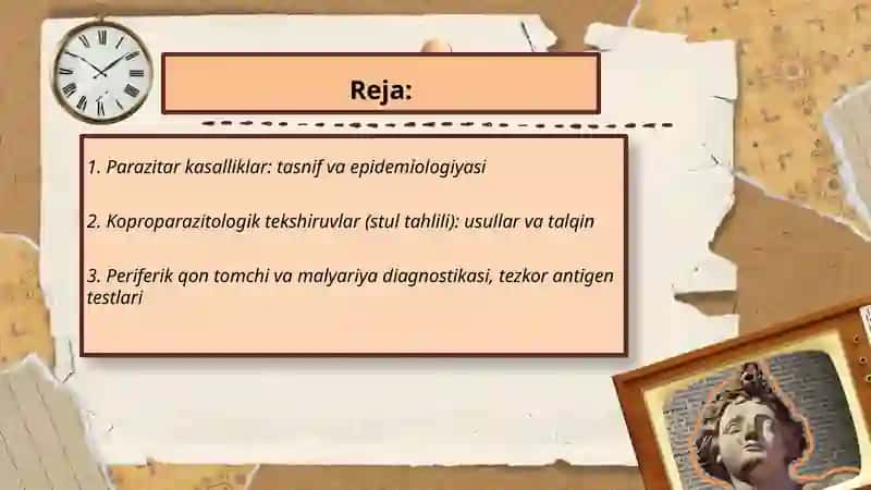 Parazitar kasaliklar va ularni davolash diagnostika usullari 2