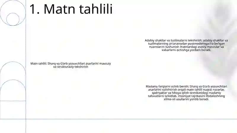 Sharq Yoki GʻArb Yozuvchilarining Ijodi Misolida Shakl Va Mavzu Tahlili 2