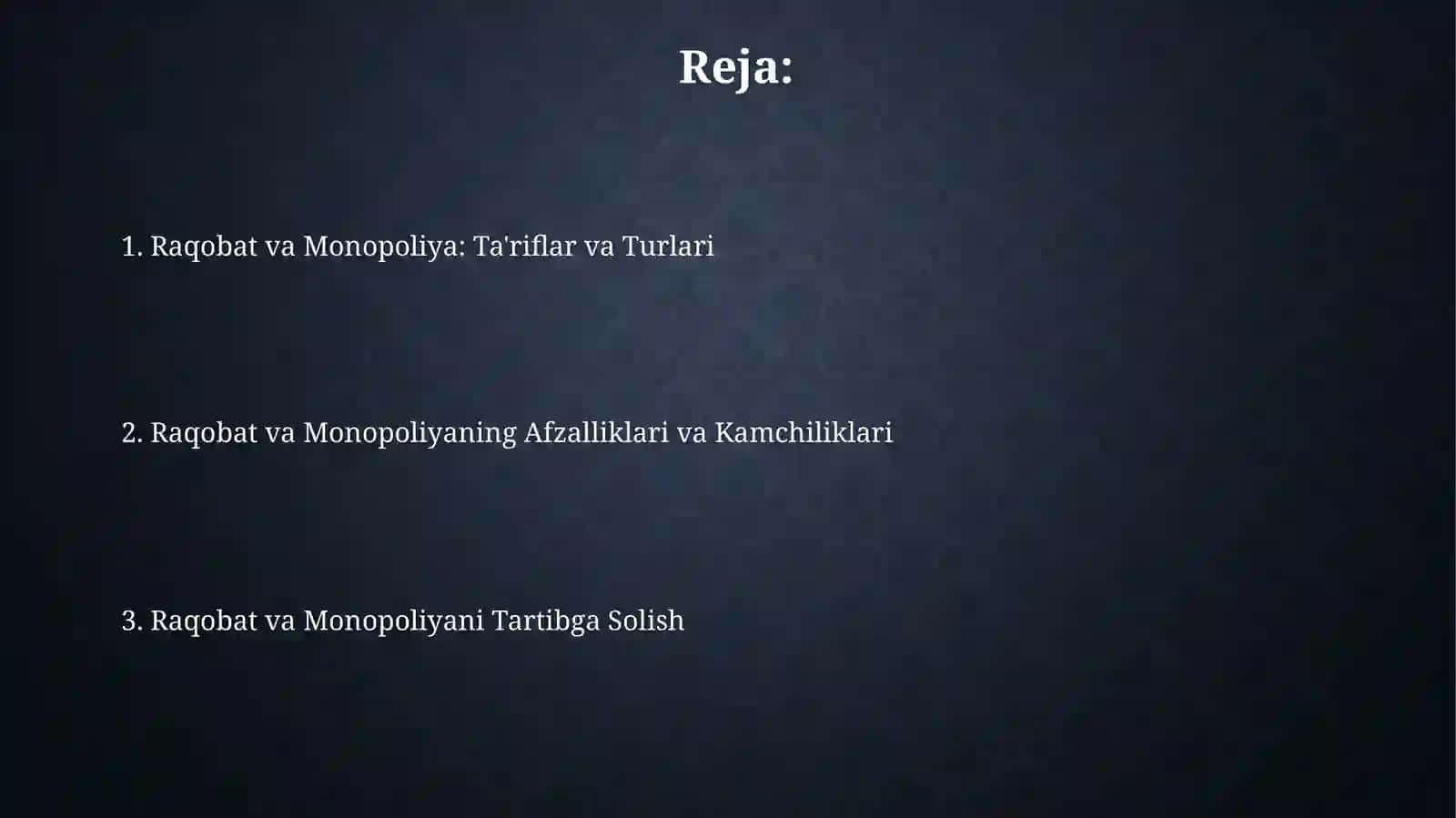Raqobat va Monopoliya: Ta'riflar va Turlari 2